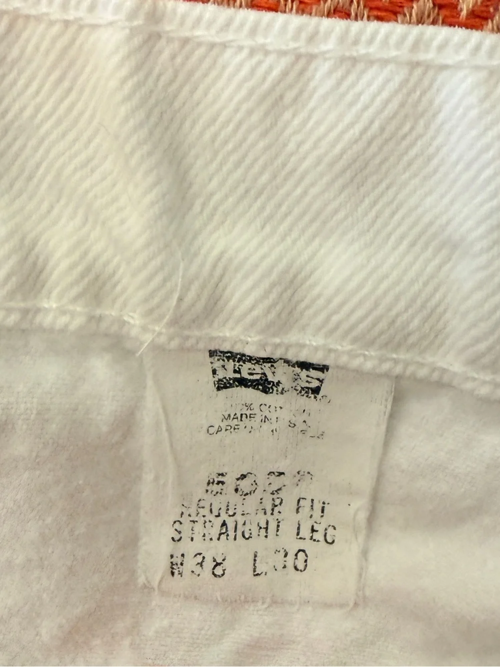 Levi's White 505 Straight-Leg Jean cut off shorts